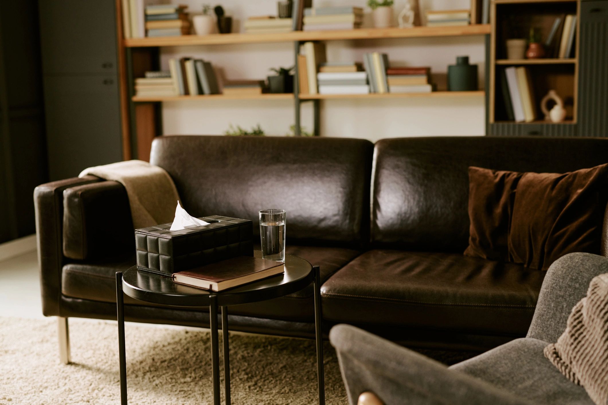Counselor portrait in a welcoming office